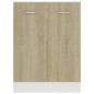 vidaXL Armario inferior cocina contrachapada color roble 60x46x81,5 cm vidaXL Armario inferior cocina contrachapada color roble 60x46x81,5 cm
