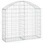vidaXL Cesta de gaviones forma arco hierro galvanizado 100x30x80/100cm vidaXL Cesta de gaviones forma arco hierro galvanizado 100x30x80/100cm