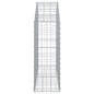 vidaXL Cesta de gaviones forma arco hierro galvanizado 100x30x80/100cm vidaXL Cesta de gaviones forma arco hierro galvanizado 100x30x80/100cm