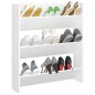 vidaXL Zapatero de pared madera contrachapada blanco 80x18x90 cm vidaXL Zapatero de pared madera contrachapada blanco 80x18x90 cm