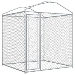 vidaXL Perrera de exterior con toldo 193x193x225 cm