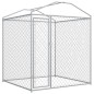 vidaXL Perrera de exterior con toldo 193x193x225 cm