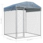 vidaXL Perrera de exterior con toldo 193x193x225 cm