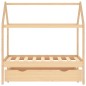 vidaXL Estructura de cama infantil con cajón madera de pino 70x140 cm vidaXL Estructura de cama infantil con cajón madera de pino 70x140 cm