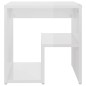 vidaXL Mesita de noche madera contrachapada blanco brillo 40x30x40 cm vidaXL Mesita de noche madera contrachapada blanco brillo 40x30x40 cm