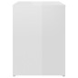 vidaXL Mesita de noche madera contrachapada blanco brillo 40x30x40 cm vidaXL Mesita de noche madera contrachapada blanco brillo 40x30x40 cm