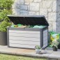 Keter Caja de almacenamiento para jardín Denail gris antracita 380 L Keter Caja de almacenamiento para jardín Denail gris antracita 380 L