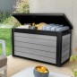 Keter Caja de almacenamiento para jardín Denail gris antracita 380 L Keter Caja de almacenamiento para jardín Denail gris antracita 380 L