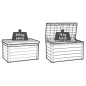 Keter Caja de almacenamiento para jardín Denail gris antracita 380 L Keter Caja de almacenamiento para jardín Denail gris antracita 380 L