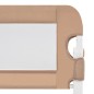 vidaXL Barandilla de seguridad cama de niño poliéster taupe 180x42 cm vidaXL Barandilla de seguridad cama de niño poliéster taupe 180x42 cm