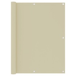 vidaXL Toldo para balcón tela oxford crema 120x600 cm