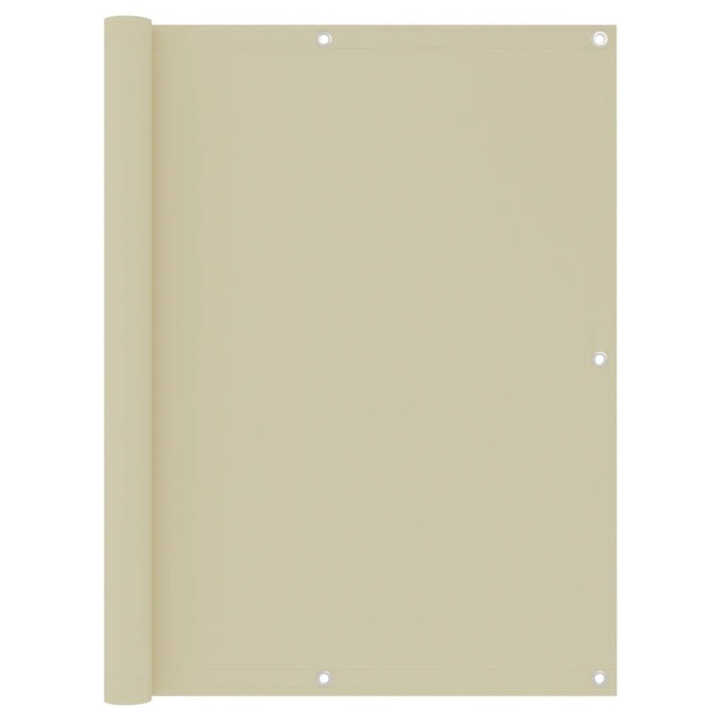 vidaXL Toldo para balcón tela oxford crema 120x600 cm