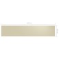 vidaXL Toldo para balcón tela oxford crema 120x600 cm