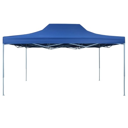 vidaXL Carpa plegable profesional acero azul 3x4 m