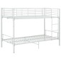 vidaXL Cama litera de metal blanca 90x200 cm