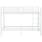 vidaXL Cama litera de metal blanca 90x200 cm