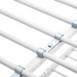 vidaXL Cama litera de metal blanca 90x200 cm