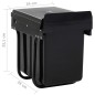 vidaXL Cubo de basura extraíble en armario de cocina cierre suave 20 L vidaXL Cubo de basura extraíble en armario de cocina cierre suave 20 L