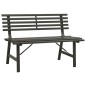 vidaXL Banco de jardín 110 cm acero negro vidaXL Banco de jardín 110 cm acero negro