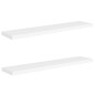 vidaXL Estantes flotantes de pared 2 uds MDF blanco 120x23,5x3,8 cm vidaXL Estantes flotantes de pared 2 uds MDF blanco 120x23,5x3,8 cm