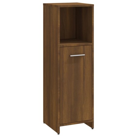 vidaXL Armario de baño madera contrachapada roble marrón 30x30x95 cm