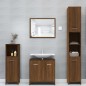 vidaXL Armario de baño madera contrachapada roble marrón 30x30x95 cm vidaXL Armario de baño madera contrachapada roble marrón 30x30x95 cm