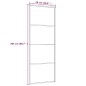 vidaXL Puerta corredera ESG aluminio y vidrio ESG negra 76x205 cm vidaXL Puerta corredera ESG aluminio y vidrio ESG negra 76x205 cm