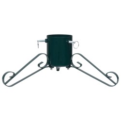 vidaXL Soporte para árbol de Navidad verde 58x58x21 cm