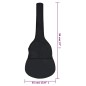 vidaXL Funda para guitarra clásica 3/4 tela negro 94x35 cm vidaXL Funda para guitarra clásica 3/4 tela negro 94x35 cm