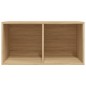 vidaXL Caja para discos de vinilo madera contrachapada 71x34x36 cm vidaXL Caja para discos de vinilo madera contrachapada 71x34x36 cm