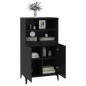 vidaXL Aparador alto madera contrachapada negro 60x36x110 cm vidaXL Aparador alto madera contrachapada negro 60x36x110 cm