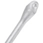 vidaXL Ancla plegable hierro maleable plateado 4 kg