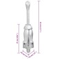 vidaXL Ancla plegable hierro maleable plateado 4 kg