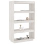 vidaXL Estantería/divisor espacios madera pino blanco 80x35x135 cm vidaXL Estantería/divisor espacios madera pino blanco 80x35x135 cm