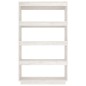 vidaXL Estantería/divisor espacios madera pino blanco 80x35x135 cm vidaXL Estantería/divisor espacios madera pino blanco 80x35x135 cm