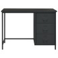 vidaXL Escritorio industrial cajones acero gris antracita 105x52x75 cm