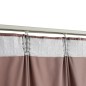 vidaXL Cortina opaca con ganchos terciopelo rosa envejecido 290x245cm