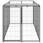 vidaXL Perrera de acero negro 330x110x110 cm vidaXL Perrera de acero negro 330x110x110 cm