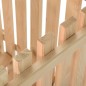 vidaXL Caja para patatas madera maciza de pino 50x50x80 cm