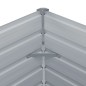 vidaXL Jardinera elevada de acero galvanizado gris 100x100x45 cm vidaXL Jardinera elevada de acero galvanizado gris 100x100x45 cm