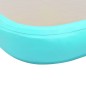 vidaXL Esterilla inflable de gimnasia y bomba 600x100x10 cm PVC verde vidaXL Esterilla inflable de gimnasia y bomba 600x100x10 cm PVC verde