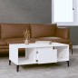 vidaXL Mesa de centro madera contrachapada blanco 90x50x36,5 cm vidaXL Mesa de centro madera contrachapada blanco 90x50x36,5 cm