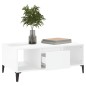 vidaXL Mesa de centro madera contrachapada blanco 90x50x36,5 cm vidaXL Mesa de centro madera contrachapada blanco 90x50x36,5 cm