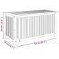 vidaXL Caja de almacenaje de jardín ruedas acacia maciza 113x50x58 cm vidaXL Caja de almacenaje de jardín ruedas acacia maciza 113x50x58 cm