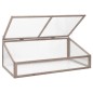 vidaXL Invernadero madera de abeto gris 110x58,5x39 cm vidaXL Invernadero madera de abeto gris 110x58,5x39 cm