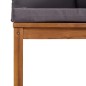 vidaXL Muebles de jardín 8 pzas cojines madera maciza de acacia vidaXL Muebles de jardín 8 pzas cojines madera maciza de acacia