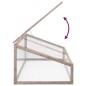 vidaXL Invernadero madera de abeto gris 110x58,5x39 cm vidaXL Invernadero madera de abeto gris 110x58,5x39 cm