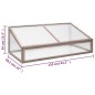 vidaXL Invernadero madera de abeto gris 110x58,5x39 cm vidaXL Invernadero madera de abeto gris 110x58,5x39 cm