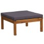 vidaXL Muebles de jardín 8 pzas cojines madera maciza de acacia vidaXL Muebles de jardín 8 pzas cojines madera maciza de acacia