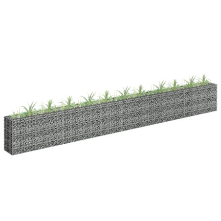 vidaXL Arriate de gaviones de acero galvanizado 450x30x60 cm